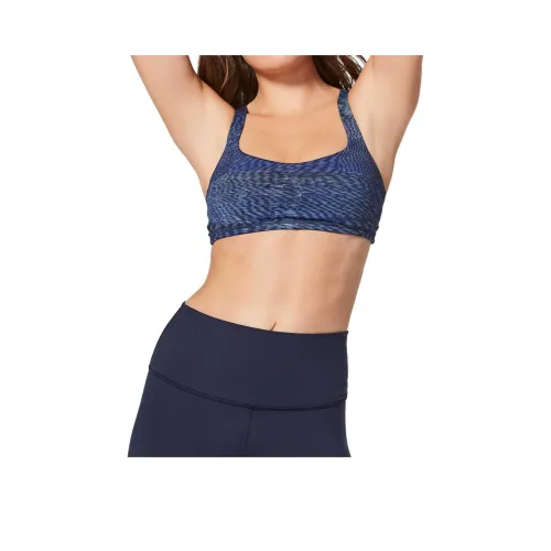 lululemon Free To Be Бюстгальтер Спортивное белье Женское Синий Серый