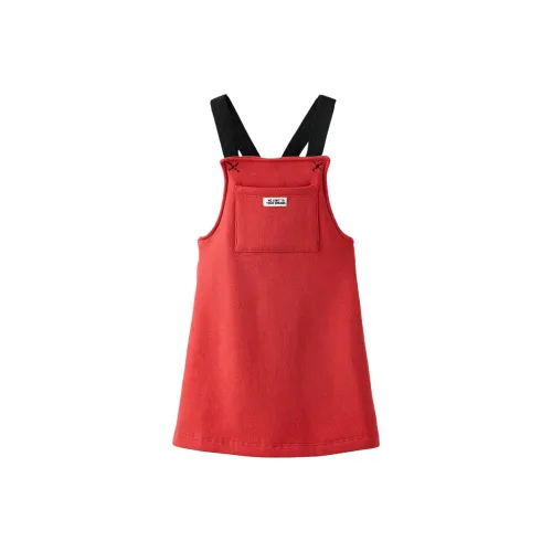 ZARA Детское платье цвет красный