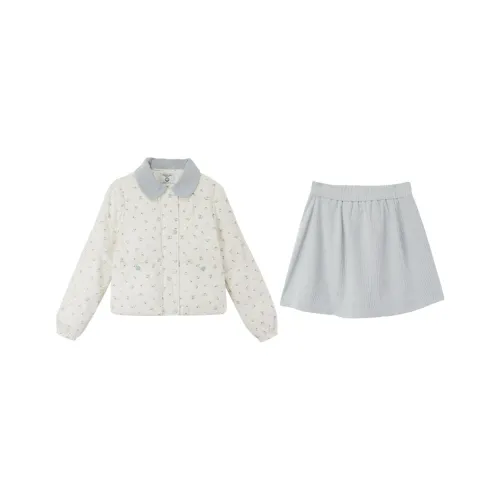 FABRIC PIG Комплект с юбкой Женские Синий Абрикос