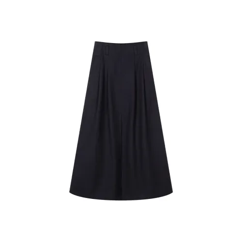 THE SEA LIFE Повседневный длинный юбка женский черный маг