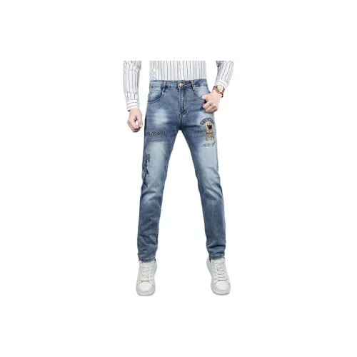 PRPK Светло-синие Унисекс Джинсы