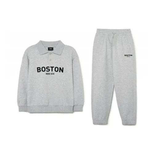 Mlb Base Logo Умеренный Повседневный Спортивный Детский Светлый Фотиния Серый