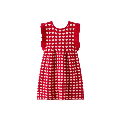ZARA Детское платье цвет красный