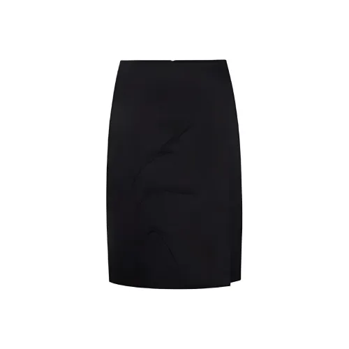 ZHIZHI Повседневная длинная юбка женская темно-черная