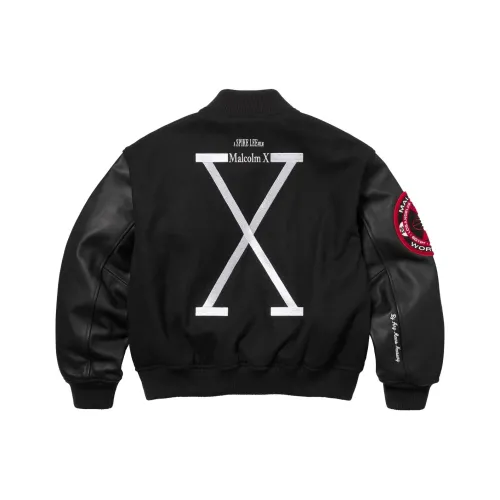 Supreme 40 Acres Collaboration WEEK9 Malcolm X VARSITY Куртка Унисекс