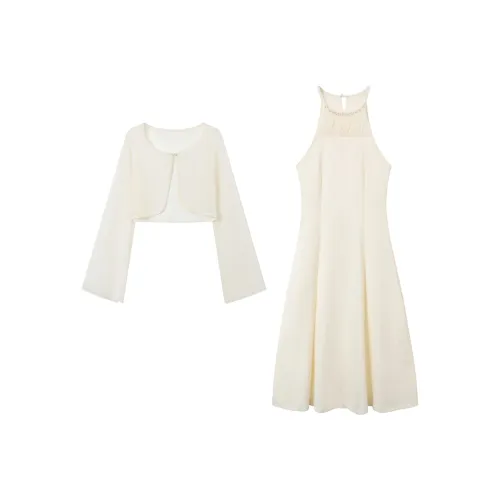 GULIANFEI Комплект с юбкой Женские Экрю