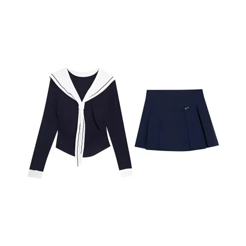 MO VOICE Комплект с юбкой Женские Синий