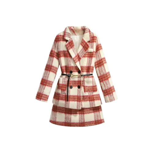 TUSHIFEI Комплект с юбкой Женская Клетка