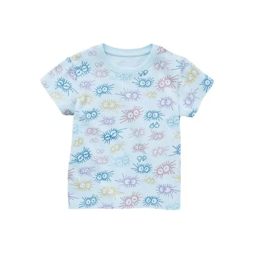 UNIQLO x Ghibli T Рубашка Светло-синий Атрибут Snippet Синхронизированный Заголовок Предварительный Дети Возраст 3-7 Лет