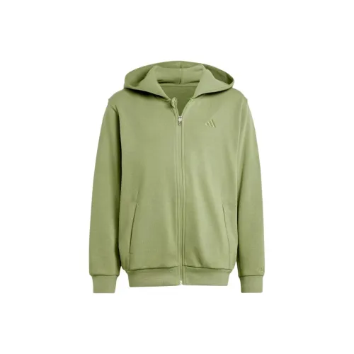 Adidas All Szn Full Zip Hoodie Толстовка TENT Зеленый Подростки