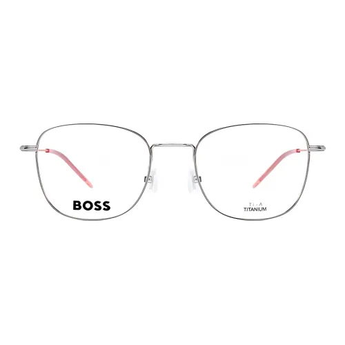 Hugo Boss Титановый сплав Нерегулярная форма Оправы для очков Унисекс Серебряный