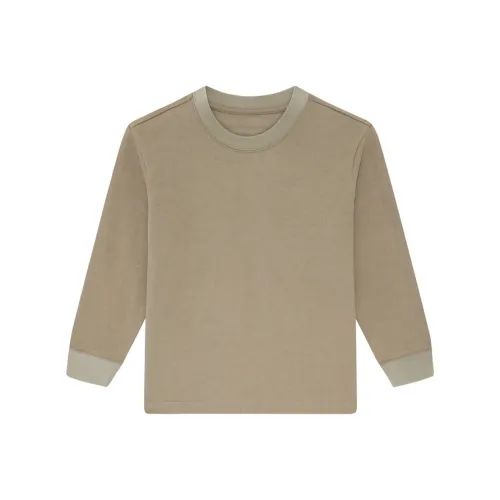 Nice Rice Повседневный Универсальный Круглый вырез Стильный Однотонный Дети Возраст 3-7 лет