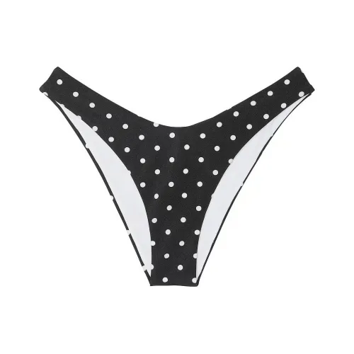 Victoria's Secret Плавательные шорты Женские Черные с Белыми Точками
