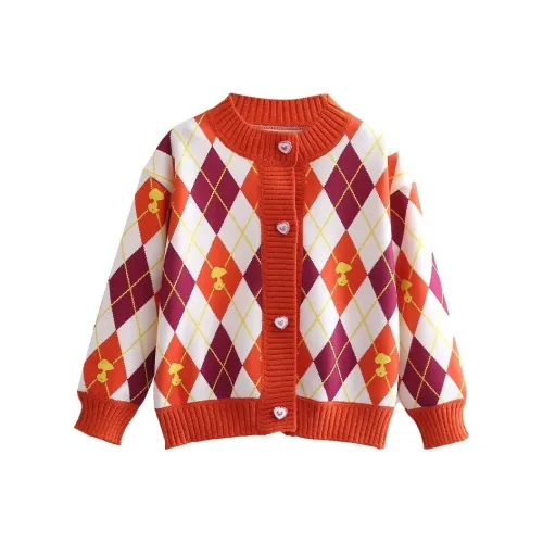 SNOOPY Свитер с узором "Ромб" для детей 3-7 лет