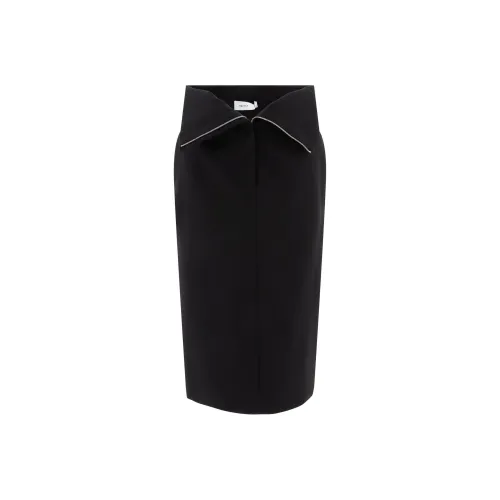 Alexander McQueen FW24 Повседневный Длинный Юбка Женские Черный