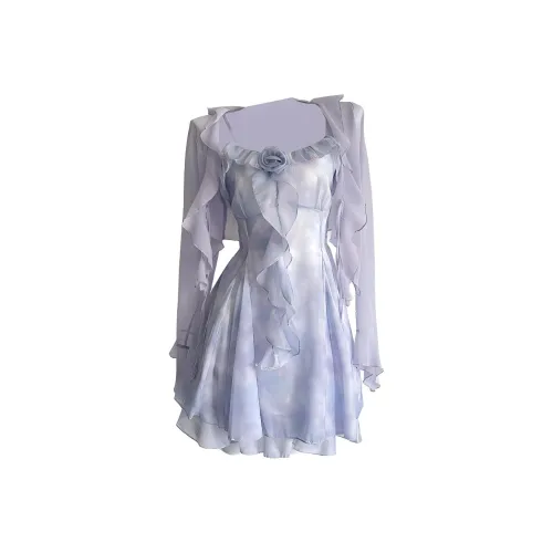 KKX Фиолетовый Женские Комплекты с юбкой