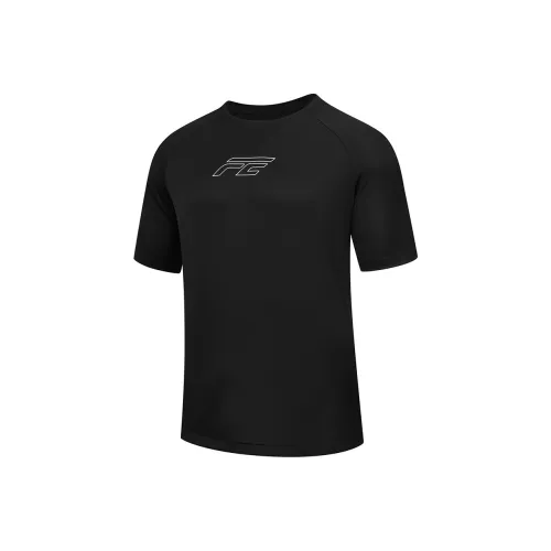 QIAODAN T-рубашка мужская черная толстая с принтом Board