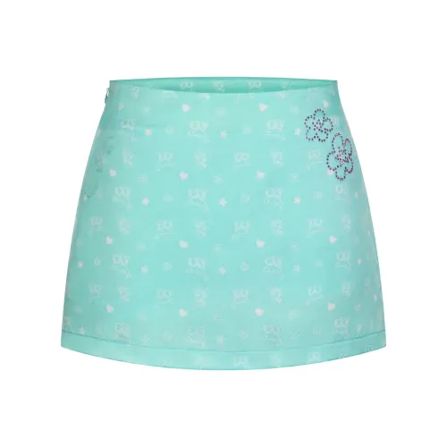 BETWEENAND Повседневные короткие юбки женские мятно-зеленый
