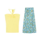 Жёлтый верх + Цветочное платье