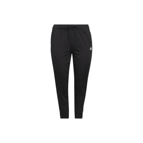 Adidas Essentials Warm Up Slim Tapered 3 Stripes Track Pants Спортивные брюки Женские Черный