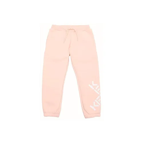 Детские KENZO Вязаные Тренировочные Штаны Светло-Розовые