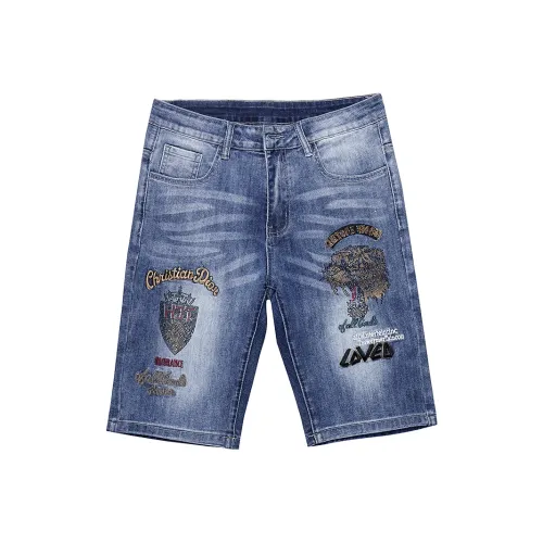 VUAS Синие Унисекс Джинсовые Шорты