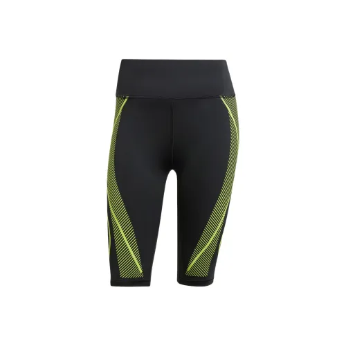 Adidas Спортивные шорты Женские Черный Зеленый