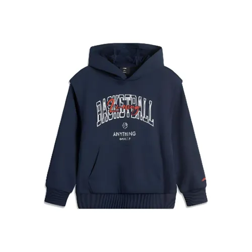 LINING YOUNG Свитшот Темно-морской синий Подростки