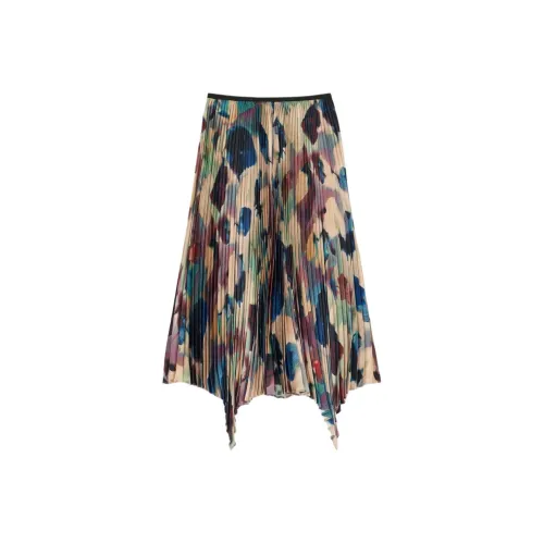 Paul Smith FW24 Повседневная длинная юбка женская фиолетовая