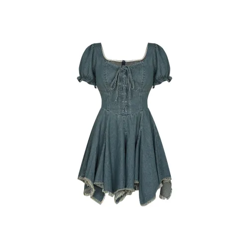 Annie The Темный Child Короткий рукав Платье Женское