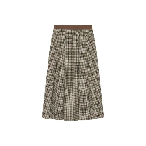 HAZZYS Повседневный Длинный Юбка Женские Коричневый