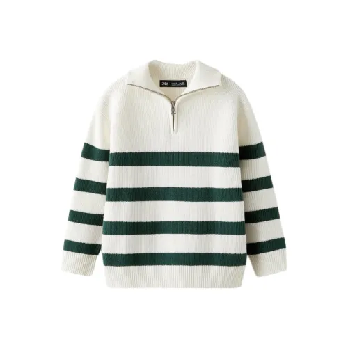 ZARA Свитер Белый Children Возраст 3-7 лет