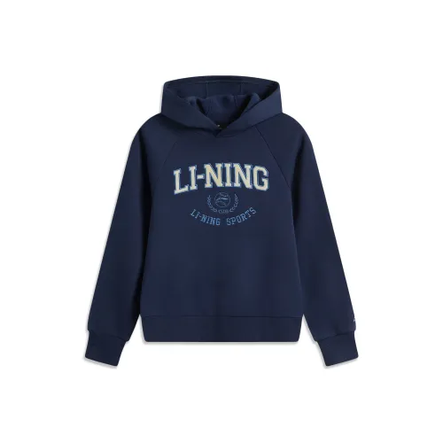 LINING YOUNG Свитшот Sports Life Collection Темный корабельный синий Подростки