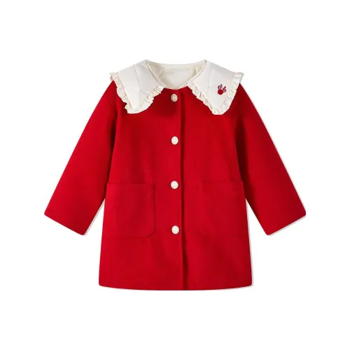 Disney Red Kids Шерстяное пальто