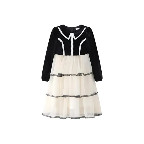 E.I Детское платье дошкольное Черное