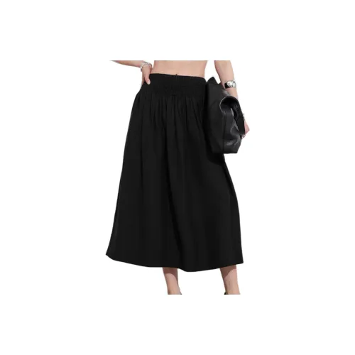 Other Stories Повседневный Длинный Юбка Женские Черный