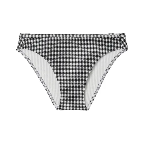 DECATHLON OLAIAN Текстурированные Nina GINGHAM Плавки Женские Дымчатый Черный