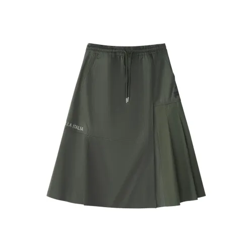 FILA FUSION Повседневный Длинный Юбка Женские Dome Серый