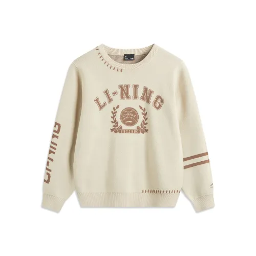 LINING YOUNG Sportlife Свитер Светлый Молочно-коричневый Подростки