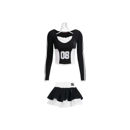 BEAR UNION Комплект с юбкой Женские Черный