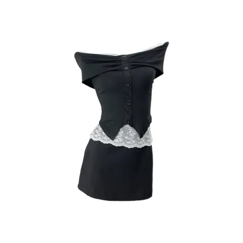 SECFLY OFFICIAL Комплект с юбкой Женская Черная