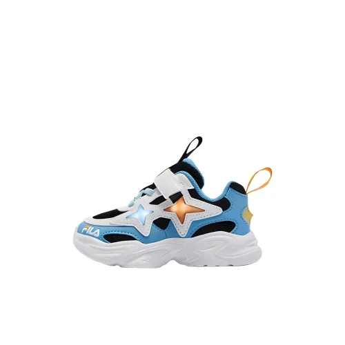 FILA KIDS Полярис Устойчивый к истиранию Низкий Топ Тренировочные Кроссовки для Детей Черный Alaska Синий Для детей от 3 до 7 лет