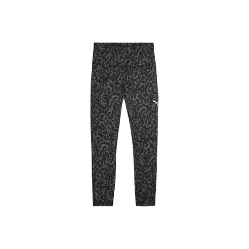 PUMA Платье Fave Женские Высокая талия 7 8 Тренировочные Колготки Спортивные Брюки Женские Черный Коралловый