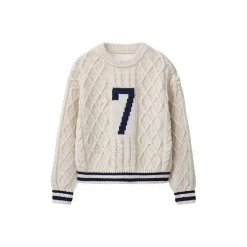 ZARA Свитер SS25 Натуральный Белый Дети Возраст 3-7 Лет