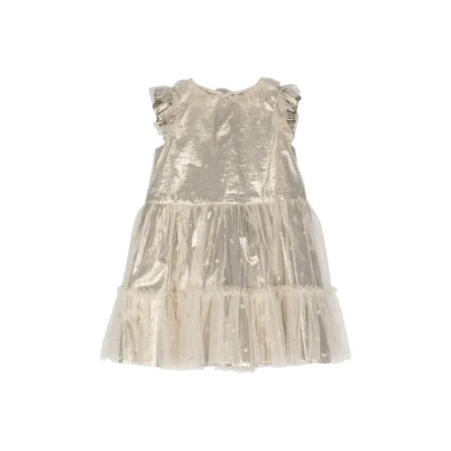 Bonpoint Детское платье золотого цвета