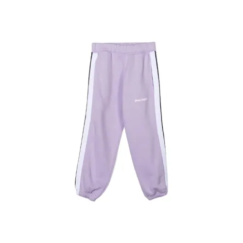 Детские PALM ANGELS Вязаные Спортивные Штаны FW22 Фиолетовые