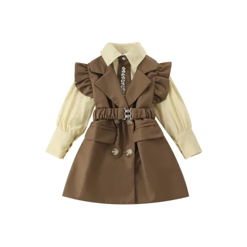 BELACOTI Умеренный Детское Платье Весна-осень Зимний Детский