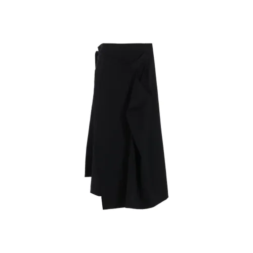 Yohji Yamamoto Черные Женские Повседневные Длинные Юбки