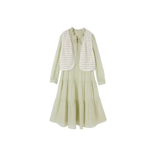 XIANGYING Комплект с юбкой Женские Фруктовый зеленый