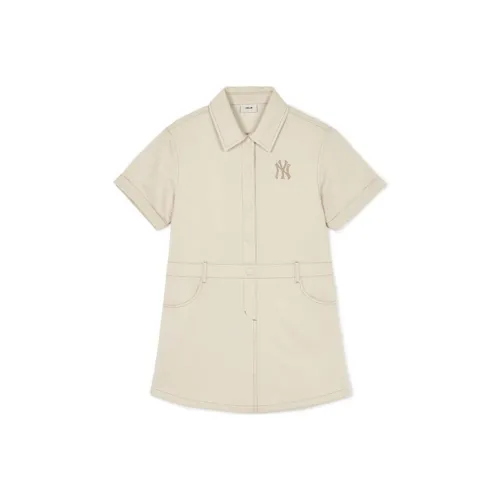 MLB KIDS Детское платье кремово-белого цвета